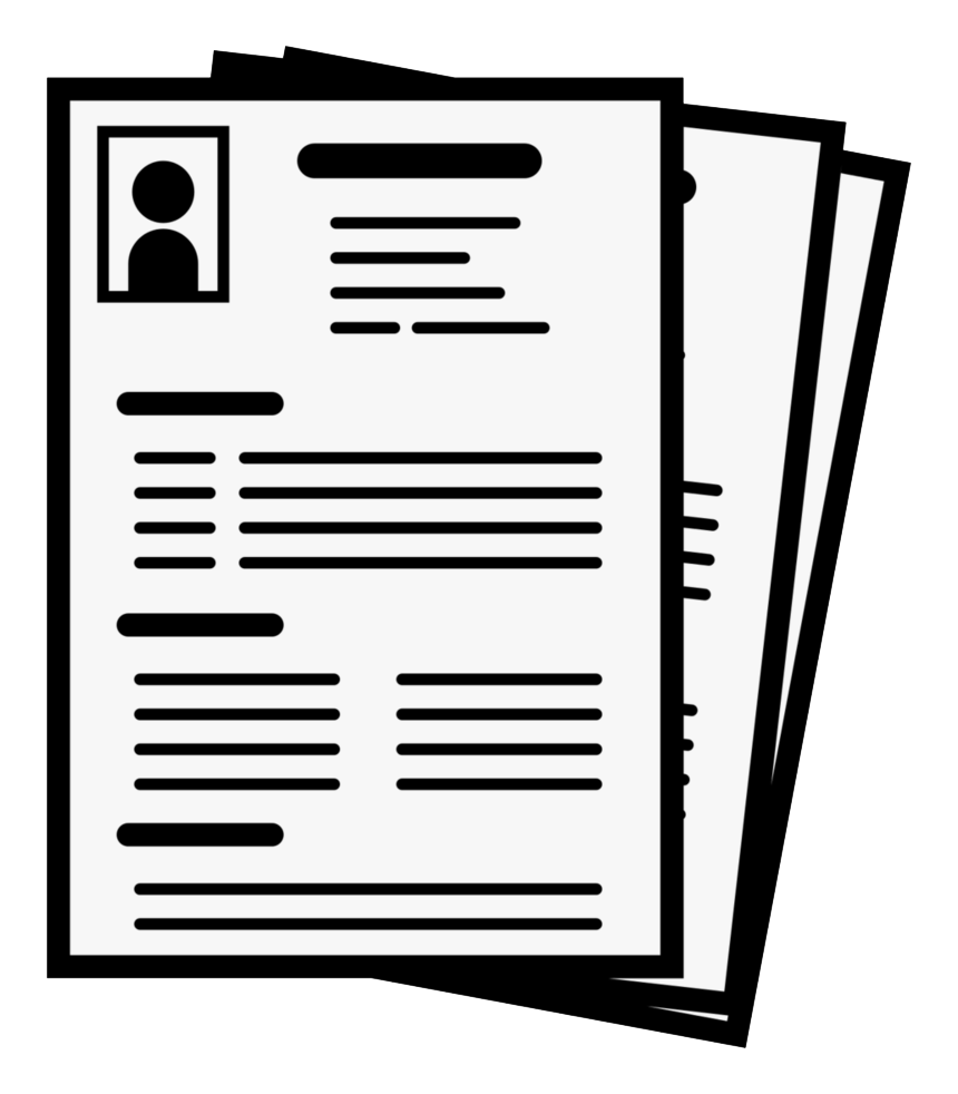 icon of a resume